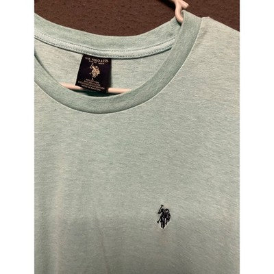 US Polo Assn. Men’s T-Shirt Large Blue Embroidered Logo 60/40 Cotton Blend