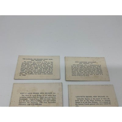 VTG New Orleans Lithograph 2"x3" Set 8pc Multicolor Historic Landmarks Souvenir