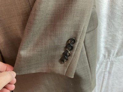 VTG Stafford Suit Jacket Men 40 Brown Wool Three Button Lined Blazer Honduras