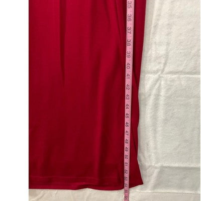 Graphic Maxi Dress Women XL Red Rainbow Lips Graphic Sporty Stripe T-Shirt