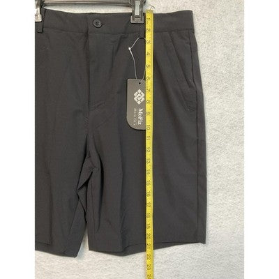 MoFiz Shorts Mens 34 Black Performance Stretch Zip Pocket Golf Hiking Quick Dry