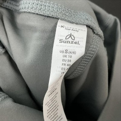 Sunzel Leggings Womens S Gray High Rise Ankle Pockets Yoga Activewear Lycra