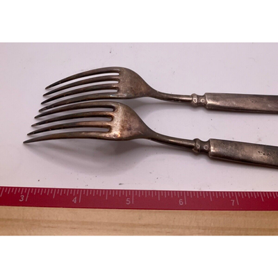 Wallingford CT WM. Rogers 12 DWT Silver-Plated Forks - 2 Count, Vintage, READ