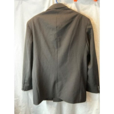 Julian Loren Men’s 44R Double Breasted Black Suit Jacket Blazer Classic Formal