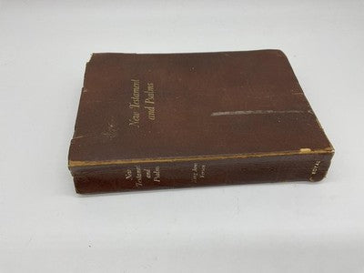 Holy Bible KJV New Testament Psalms Giant Print Royal Brown HC USA Vintage