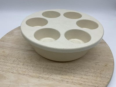 Microware Bundt Ring Cake Mold Pan 10 In Beige 2 Piece USA Microwave Bakeware
