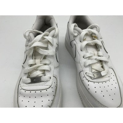 Nike Shoes Unisex Kids 5.5Y White Air Force 1 Low Leather Athletic Sneakers