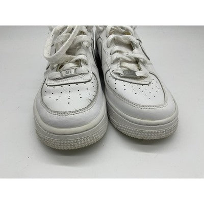 Nike Shoes Unisex Kids 5.5Y White Air Force 1 Low Leather Athletic Sneakers