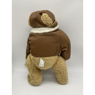 Vintage 1998 Ace Texaco Flying Pioneer Monkey Island Teddy Bear W Box Aviator
