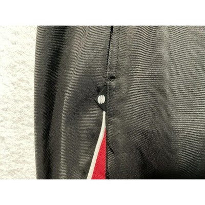 Holloway Pants Mens XL Black Red Athletic Track Warmup Zipper Leg Drawstring