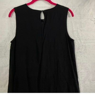 Wrangler Shift Dress Women Medium Black Crochet Lace Boho Sleeveless Mini