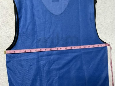 Mitre Training Bib XS-S Blue Mesh Pinnie Vest Soccer Football Practice Scrimmage