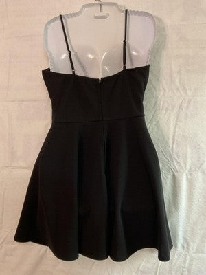 Altar'd State Dress Womens S Black Lace Square Neck Fit Flare Mini Party Skater