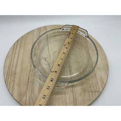 Anchor Hocking Clear Glass Deep Pie Dish 9 In Round Baking Pan Handles Kitchen