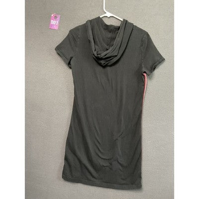 Tommy Hilfiger Women’s Black Small Hoodie Dress Pullover Short Sleeve