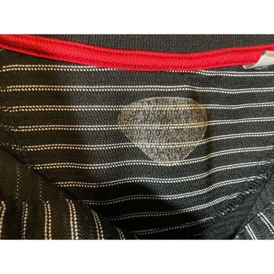Callaway X Series Golf Polo XL, Striped Black/White/Red, 100% Polyester Casual