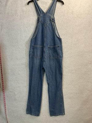 Old Navy Overalls Unisex Kids XL (14-16) Blue Denim Straight Bib Pockets Jeans