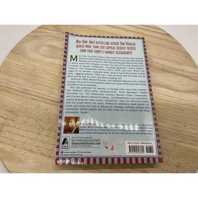 America's Most Wanted Recipes: Just Desserts Ron Douglas Cookbook Paperback