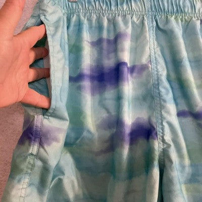 Laguna Swim Shorts Mens 2XL Multicolor Tie Dye Elastic Waist Lined Pockets Beach