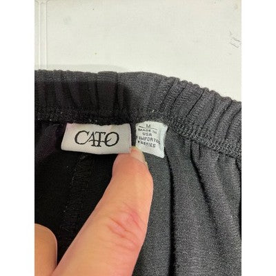 Cato Pull-on Culottes Black Size Medium Made in USA