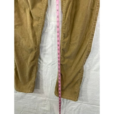 Levi's 511 Slim Fit Pants Mens 32x32 Tan Corduroy 04511-1063 Distressed Khakis