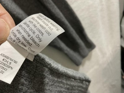 Croft & Barrow Cardigan Womens 1X Gray Open Front Knit Long Sleeve Pockets