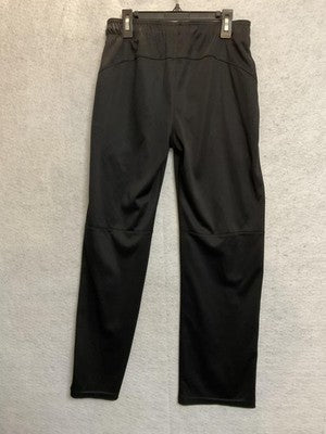 Reebok Pants Boy Large Black Track Woven Drawstring Waist Athletic Gym Pockets