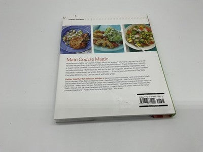 Woman's Day Easy Everyday Dinners Cookbook Hardcover Family Meals Quick Recipes