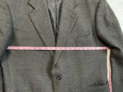 VTG Munsingwear Sport Coat Mens 46R Gray Lambswool Tweed Blazer Classic Business