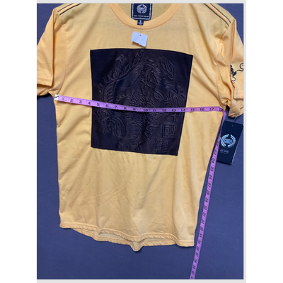 CR24 Chrome Edge Mens Tee Small Yellow Dragon Print NWT $64 MSRP