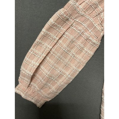 YOINS Women's Pink Plaid Dress Small 90% Polyester 10% Cotton NWT Office Wear