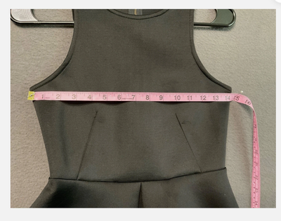 Monteau Top Womens XS Black Sleeveless Peplum Zip Back Fitted Blouse Shirt