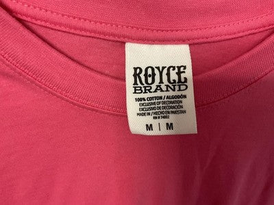 New Jersey Shirt Womens Medium Pink Long Sleeve Spirit Jersey Royce Brand NWT