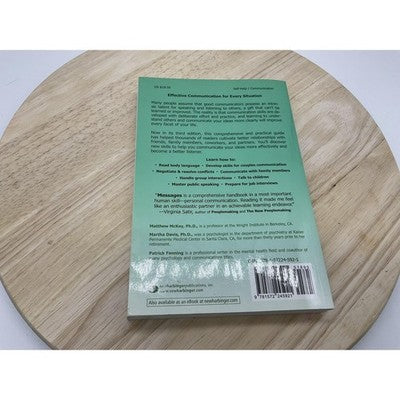 Messages The Communication Skills Book 3rd Edition Self-Help Paperback McKay