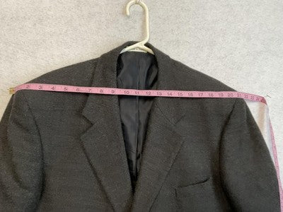 VTG Munsingwear Sport Coat Mens 46R Gray Lambswool Tweed Blazer Classic Business