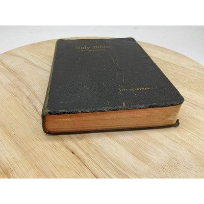 Holy Bible KJV Red Letter The World Publishing Presentation Inscription 1975