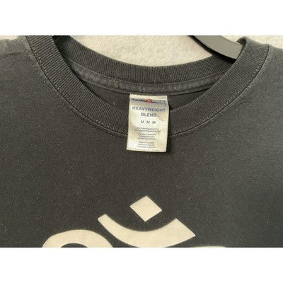 Om Symbol Shirt Mens Medium Black Yoga Meditation Gildan Heavyweight Blend SOFL