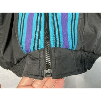 Vintage Charlotte Hornets PufferJacket Mens Large NBA Reversible Pro Player 90s