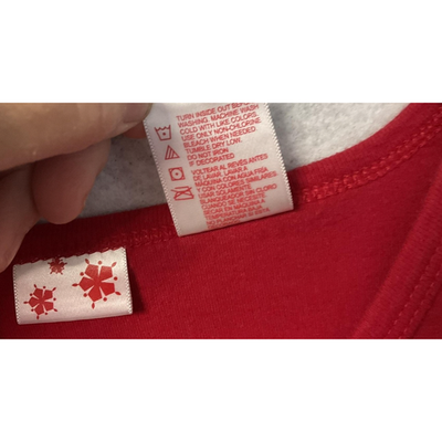 Naughty But Nice Shirt Womens Large Red Long Sleeve Christmas Graphic Funny