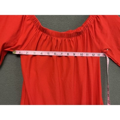 Derek Heart Small Off Shoulder Red Mini Dress Women’s Party Casual