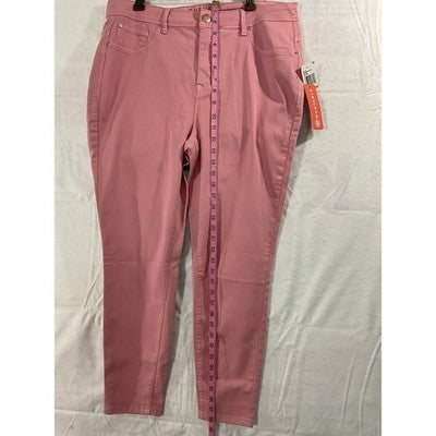 1822 Denim Skinny Jeans Womens 14W Bridal Rose Curve Compression VNM00055U-C642