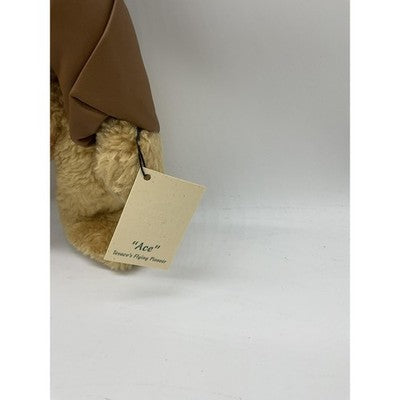 Vintage 1998 Ace Texaco Flying Pioneer Monkey Island Teddy Bear W Box Aviator
