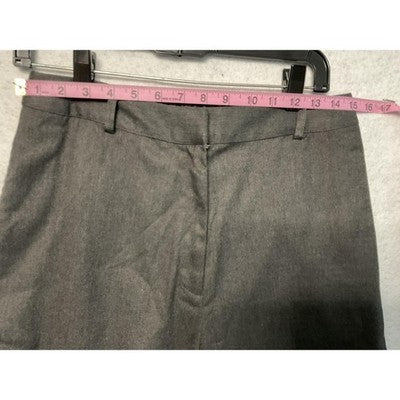 bhampton The Drop Pants Womens Medium Gray Wide Leg Button Detail Pockets Career