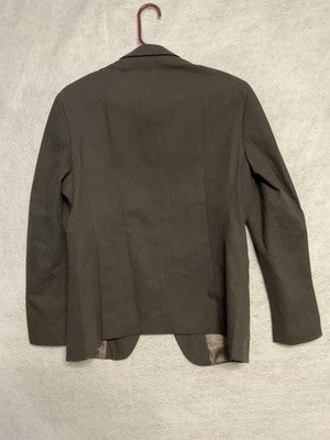 COOFANDY Blazer Men Small Brown Cotton Blend Single Button Lined Jacket New