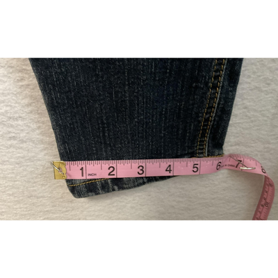 Rocawear Jeans Womens 11 Blue Skinny Mid Rise Embroidered Back Pocket Denim