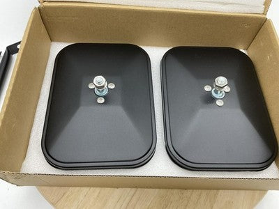 Rectangular Side View Door Mirrors Doors Off Pair Left Right Black Blind Spot
