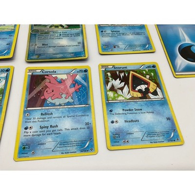 Pokemon Water Type Card Lot 7pc Squirtle Lombre Reverse Holo Blue TCG Bundle