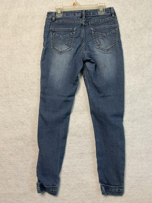 Blue Spice Jeans Womens 3 Blue Mid Rise Skinny Stretch Denim Light Wash Juniors