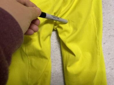 Adidas Leggings Womens XS Acid Yellow 7/8 Tight High Rise Ribbed Training GT6256