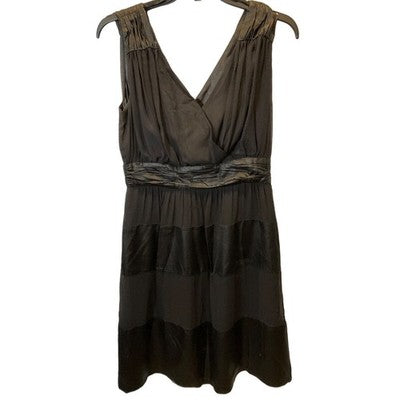 Worth Women’s Size 6 Black Sleeveless Dress V-Neck Lined 37” Minor Flaws